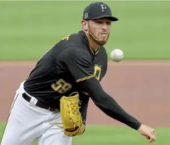  ?? Matt Freed/Post-Gazette ?? Joe Musgrove will make his first opening-day start Friday against St. Louis in Derek Shelton’s first game as manager. “It was just a cool moment for both of us,” Musgrove said of when Shelton gave him the news.