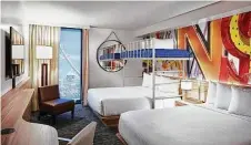  ?? Linq ?? The Linq Hotel & Casino had a lofty idea to offer the city’s only bunk-bed rooms, which start at $69.