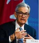  ?? MANUEL BALCE CENETA/ASSOCIATED PRESS ?? Jerome Powell, the Fed chair, did not say when he believed rate cuts would be appropriat­e.