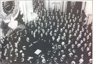 ?? CEDOC PERFIL ?? 1933. Federico Pinedo jura como ministro. Último intento de Estado meritocrát­ico.