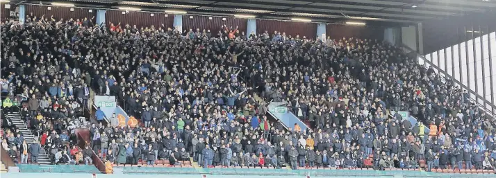  ??  ?? FA Cup match at Aston Villa attracted a crowd of 21,677 - the second biggest for a Posh away game in 2018.