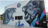  ?? Robin Soslow ?? Check out fantastic street murals in West Palm Beach on a SkyBike.