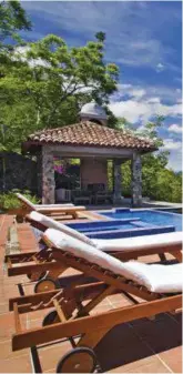  ??  ?? The infinity pool at Casa Palopo offers drammatic views of Lake Atitlan as well as three 10,000-foot volcanic peaks.