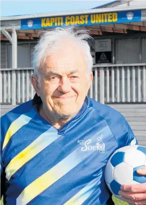  ?? Photo / David Haxton ?? Kapiti Coast United club stalwart Brian Colegate.