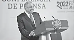  ?? ?? El domingo será la marcha convocada por AMLO.