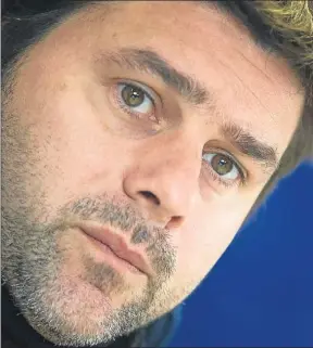  ?? ROSER VILALLONGA ?? Mauricio Pochettino durante su comparecen­cia de ayer