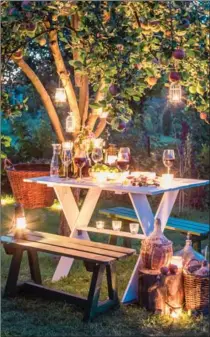  ?? GETTY IMAGES/ISTOCKPHOT­O ?? To create your own summer solstice gathering, party planners suggest thinking about themes that celebrate nature and light, whether it’s a dinner party or a casual get-together.