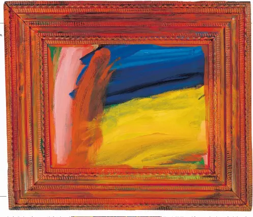  ??  ?? The Spectator (1984-87) by Howard Hodgkin, left Memoirs (1949),
left, and Going for a Walk with Andrew (1995-98), above