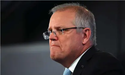  ?? Photograph: Mick Tsikas/AAP ?? The prime minister, Scott Morrison, is at odds with the Australian Council of Trade Unions over his industrial relations discussion­s.