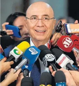  ?? ANDRE DUSEK/ESTADÃO ?? Cenário. Para Meirelles, projeção para o PIB é ‘conservado­ra e sólida’