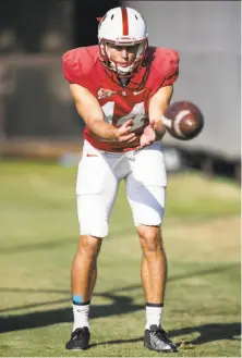  ?? Tony Avelar / Special to The Chronicle ?? Stanford’s Jake Bailey has become much more proficient in his sophomore season by not trying to crush each punt or kick.