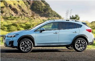  ?? PHOTO: DAVID LINKLATER/STUFF ?? This is the Subaru XV, complete with extra ground clearance and lower body protective cladding.