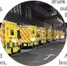  ??  ?? WAIT London ambulances