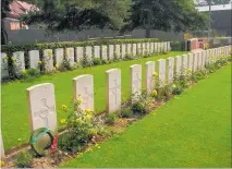  ??  ?? The beautifull­y kept war cemetery at Le Quesnoy where Kiwi troops who fell in the battle now lie.