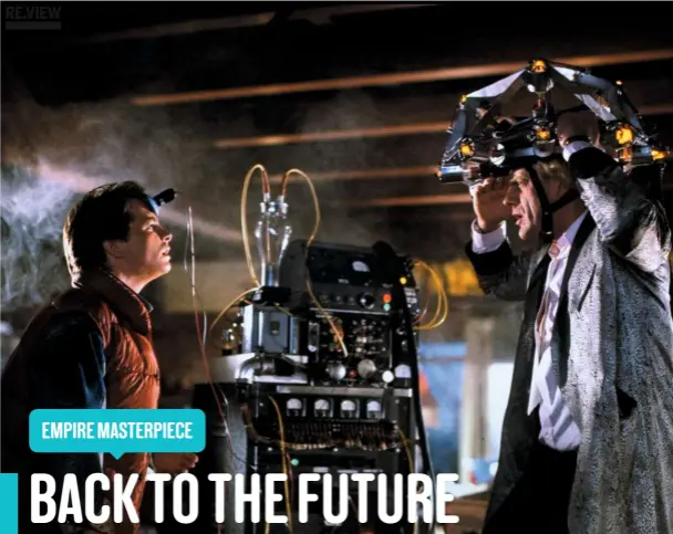  ??  ?? Marty Mcfly (Michael J. Fox) encounters the 1955 version of Doc Brown (Christophe­r Lloyd) for the first time.