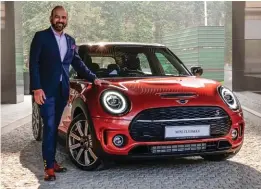  ??  ?? Rudratej Singh, president & CEO, BMW Group India with the new MINI Clubman Indian Summer Red Edition