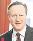  ?? ?? David Cameron, ministro de Relaciones Exteriores del Reino Unido. Fue primer ministro 2010-2016. (AFP)