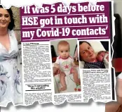  ??  ?? Waiting game: Tracey Coakley with her baby daughter Chloe, and, above, how we reported her desperate struggle to get the authoritie­s to help her in her plight