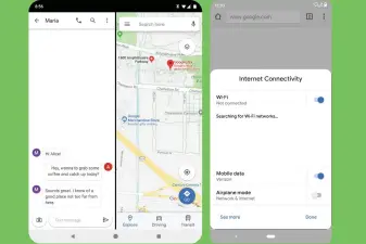  ??  ?? Google will be supporting foldable displays (left) and in-app setting shortcuts (right) in Android Q