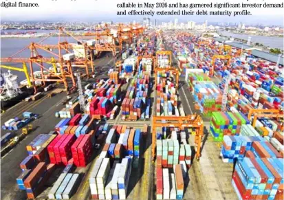  ?? PHOTOGRAPH COURTESY OF ?? ICTSI goes on a financing offensive to blunt the effects of the pandemic.