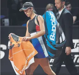  ?? EFE ?? Garbiñe Muguruza Stuttgart es el tercer torneo del año que abandona por lesión