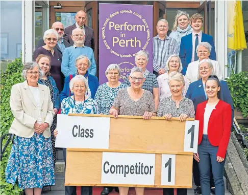 ?? ?? SELFLESS: The people behind Perform in Perth have been awarded the Queen’s Award for Voluntary Service.