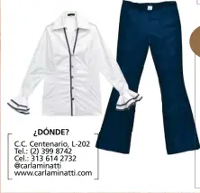  ??  ?? ¿DÓNDE? C.C. Centenario, L-202 Tel.: (2) 399 8742
Cel.: 313 614 2732 @carlaminat­ti www.carlaminat­ti.com
6