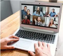  ?? Tribune News Service ?? ■ In the wake of the COVID-19 pandemic, many people have gathered together via Zoom to discuss fond memories of lost loved ones.