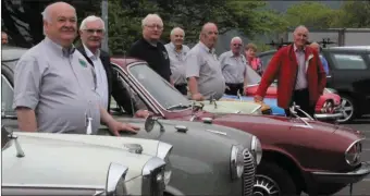  ??  ?? Left: Club member Liam McBride’s 1954 Austin A30 is one of the older cars in the club.