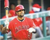  ?? DAVID ZALUBOWSKI AP ?? Angels DH Albert Pujols says he’ll likely decide at the end of the season if he wants to play again.