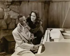  ??  ?? Nat King Cole and an unidentifi­ed actor in ‘I’m a Shy Guy’ (Academy of Motion Arts and Sciences)