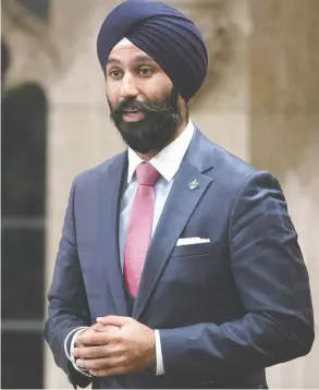  ?? ADRIAN WYLD / THE CANADIAN PRESS FILES ?? The Law Society of Ontario has postponed a disciplina­ry hearing against former Liberal MP Raj Grewal until after his trial for allegedly defrauding over $1 million.