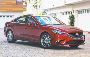  ??  ?? The Mazda6 gets just slight modificati­ons for 2017. There’s no need to mess with things when you have them pretty much right.