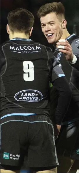  ??  ?? Huw Jones is relishing his return to the Glasgow Warriors