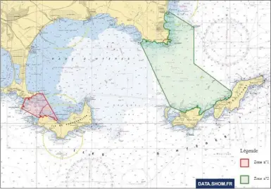  ??  ?? Les zones touchées par cette réglementa­tion concernent une partie des îles de la rade d’Hyères, Porqueroll­es, Port-Cros et le Levant.