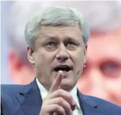  ?? JOSE LUIS MAGANA / THE CANADIAN PRESS FILES ?? Former prime minister Stephen Harper had shared gloomy thoughts on NAFTA in a memo that was leaked.