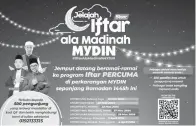  ?? ?? RAI RAMADAN: Program Jelajah Iftar Ala Madinah sepanjang Ramadan.