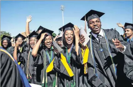  ??  ?? Integrate: Universiti­es need to concentrat­e on helping students from different background­s – class, culture, country – feel a part of the institutio­n to help them academical­ly and socially. Photo: Jason Reed/Reuters