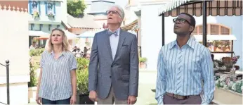  ??  ?? It’s been a great run for Kristen Bell, Ted Danson, William Jackson Harper and “The Good Place.” COLLEEN HAYES/NBC