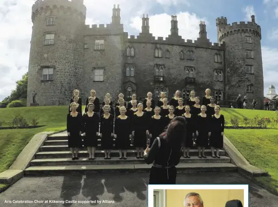  ??  ?? Arís Celebratio­n Choir at Kilkenny Castle supported by Allianz