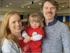  ??  ?? Andrea, Joanie and SJ McArdle join in the fun at the Tons of Fun Tots Group in Ardee