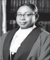  ??  ?? Chief Justice (ag) Roxane GeorgeWilt­shire