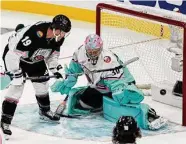  ?? ?? Florida’s Matthew Tkachuk, left, was named the All-Star Game MVP while playing on his home ice.