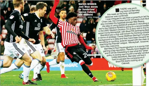  ?? PICTURE: Action Images ?? MATCH-WINNER: Josh Maja scores for Sunderland against Fulham last weekend