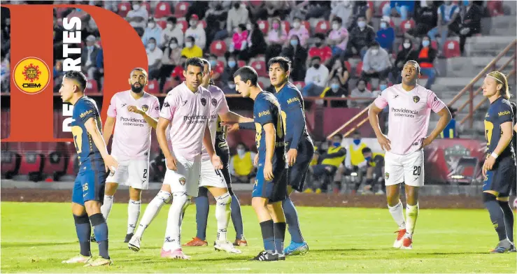  ?? /CORTESÍA: COYOTES DE TLAXCALA ?? Coyotes sufrió
para rescatar un punto ante Pumas Tabasco en el estadio Tlahuicole