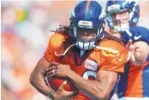  ?? DAVID ZALUBOWSKI/ASSOCIATED PRESS ?? Broncos running back Jamaal Charles has not gotten a lot of reps in training camp, but coach Vance Joseph says his time will come.