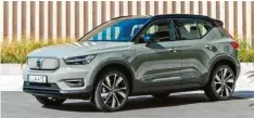  ?? Foto: Volvo ?? Volvos erstes echtes Elektroaut­o: der XC40 Recharge P8 AWD