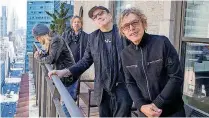  ?? [PHOTO BY DREW GURIAN/ INVISION/AP] ?? Members of Cheap Trick, from left, Robin Zander, Daxx Nielsen, Rick Nielsen and Tom Petersson pose in New York.