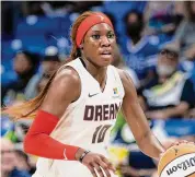  ?? ?? The WNBA is using some fresh faces in its Player Marketing Agreement cohort this season, including Atlanta Dream forward Rhyne Howard.