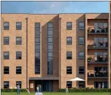  ??  ?? An artist’s impression of Crown Street homes, which will be more affordable for families